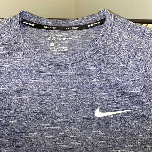 Nike Swim Men's Short Sleeve Hydroguard Rash Guard - Picture 3 of 6